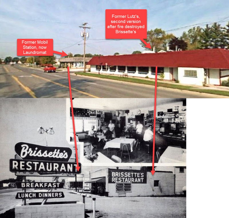 Lutzs Truck Stop and Motel (Brissettes Restaurant) - Historical Comparison From 1960S To 2008 (newer photo)